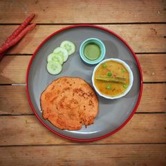 A picture of Carrot Dosa.