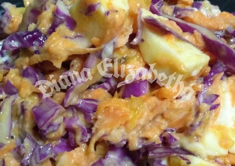 Ensalada de repollo y naranja.👩🏼‍🍳🤩🍊