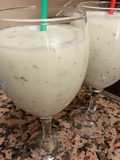 Sorbete de melón, lima y hierbabuena
