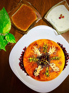 عکسی از دستور ته چین آلو اسفناج