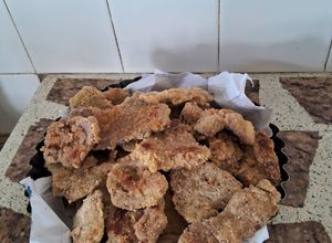Una foto de Milanesas de ciervo y milanesa de ternera