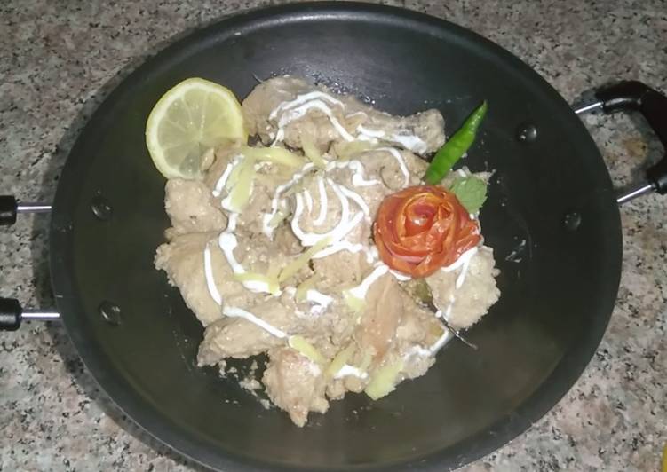 Recipe of Super Quick Homemade Chicken white karahi