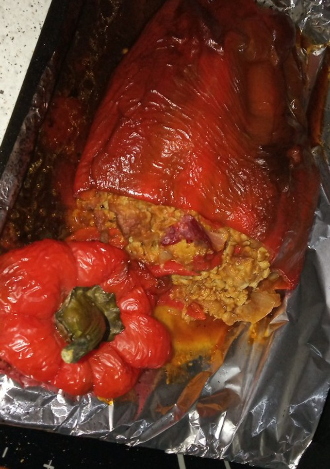 Una foto de Pimiento relleno de carne