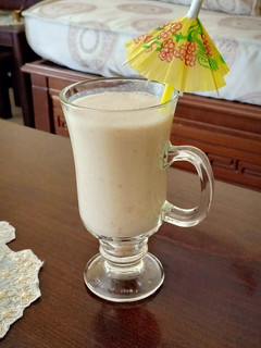 Une photo de Milkshake banane healthy