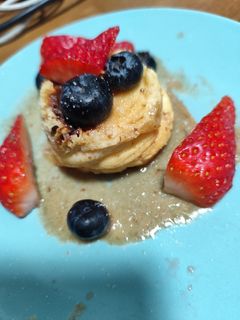 Una foto de Flan de huevo keto al microondas