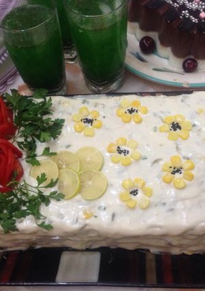 عکسی از دستور کیک مرغ