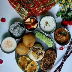 A picture of Navratri special thali.