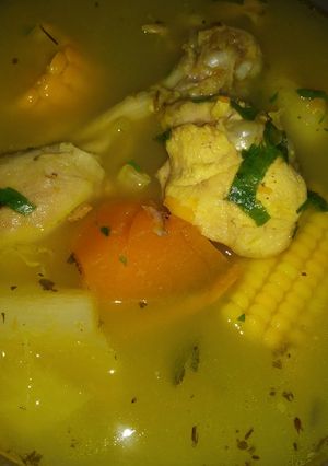 Una foto de Sopa de pollo