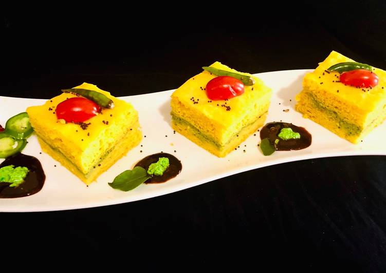 Pesto Kaman Dhokla Pesto Kaman Dhokla