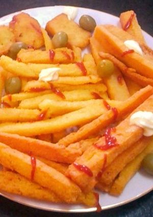 Una foto de Ricas papas fritas, secas y crocantes, pero sin papas
