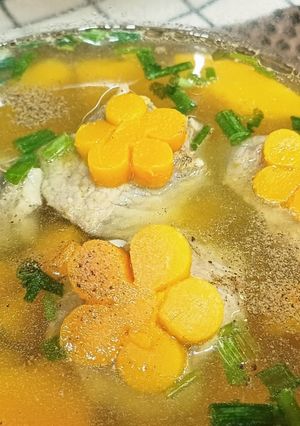 Hình của món Canh bí đỏ nấu sườn.