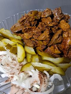 عکسی از دستور خوراک جگر مرغ با رب انار