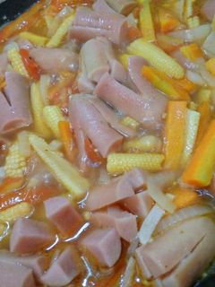 Foto resep Sosis Ayam Asam Manis