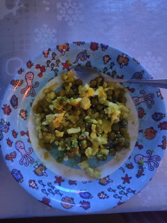 Una foto de Base para cena infantil de guisantes