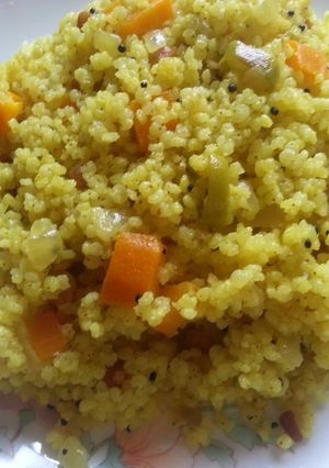 A picture of Barnyard millet veg upma.