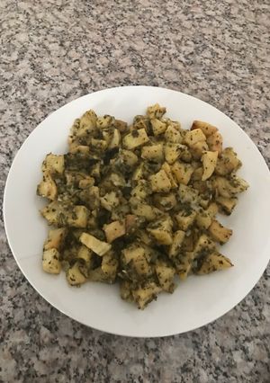 صورة لوصفة (بطاطا بكزبرة) اكلة خفيفة ولذيذة 😋