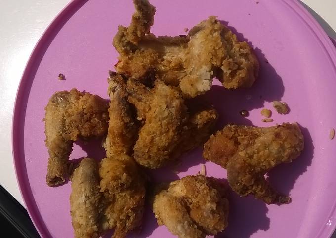 Home made hot fried wings