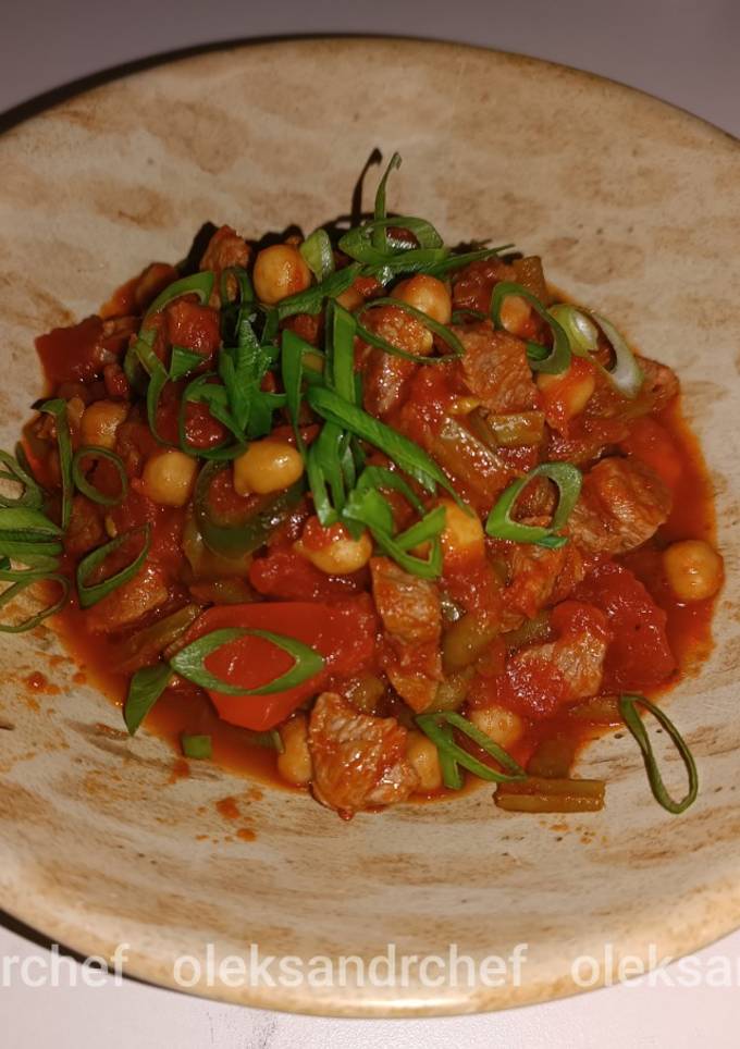 Нут з бараниною🐏/Chickpeas with lamb