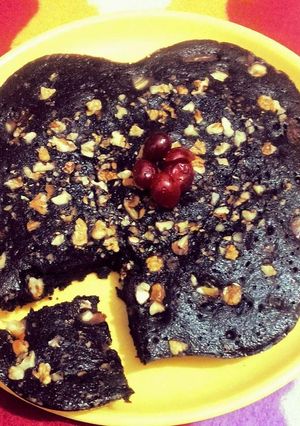 A picture of Oreo Dates and Walnut Cake - 10 minutes Recipe.