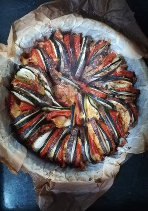Foto principal de Tian de verduras y mozzarella de búfala