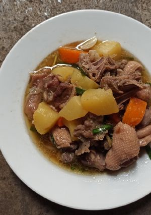 Hình của món Vịt kho nước dừa.