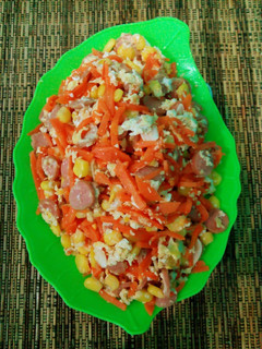 Foto resep ORAK-ARIK WORTEL JAGUNG SOSIS