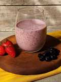 🍓🫐Licuado de yogur, frutillas y arándanos 🫐🍓#Sinazúcar añadida, #Sinedulcorante