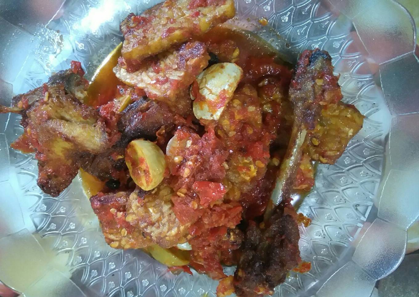 Balado ayam jengkol
