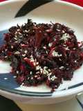 Lal Shaag or Red Spinach Stir Fry