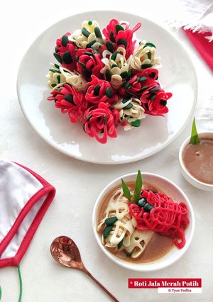 Foto resep Roti Jala Merah Putih
