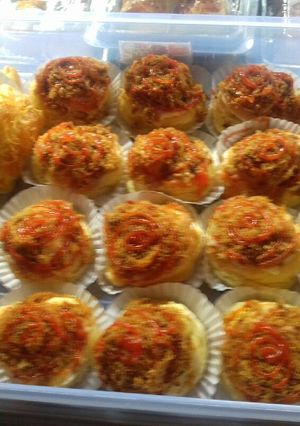 Foto resep Roti Abon mayo pedas