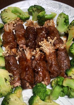 Foto resep Beef Enoki saus barbeque