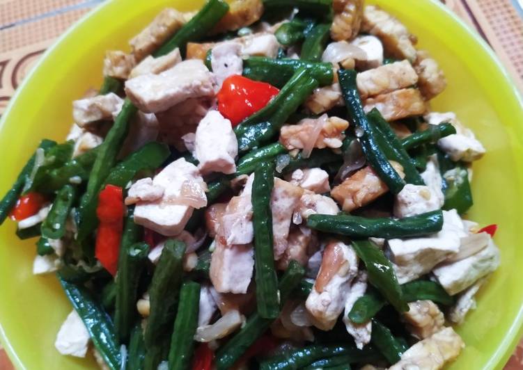 Cara Musim Panas Appetizing12. Tumis tahu tempe kacang panjang