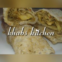 Arewa filled pancake (filled wainar filawa) A picture of Arewa filled pancake (filled wainar filawa).