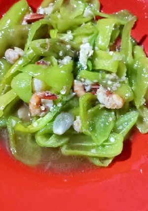Foto resep Cabe besar tumis udang