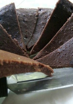 Foto resep Bolu Chocolatos Magicom krispi di bawah