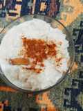 Arroz con leche con chancaca o panela