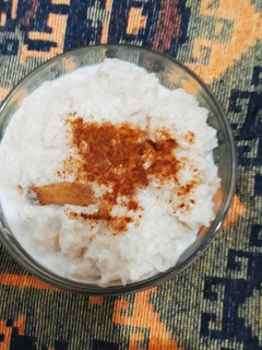 Una foto de Arroz con leche con chancaca o panela
