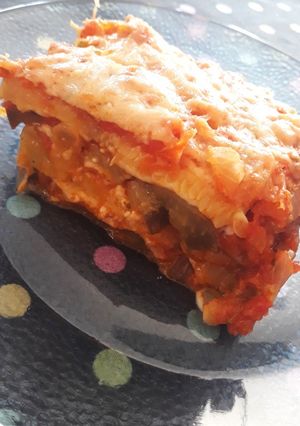 Una foto de Lasaña de verdura