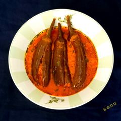 A picture of Eggplant In Mustard Gravy.