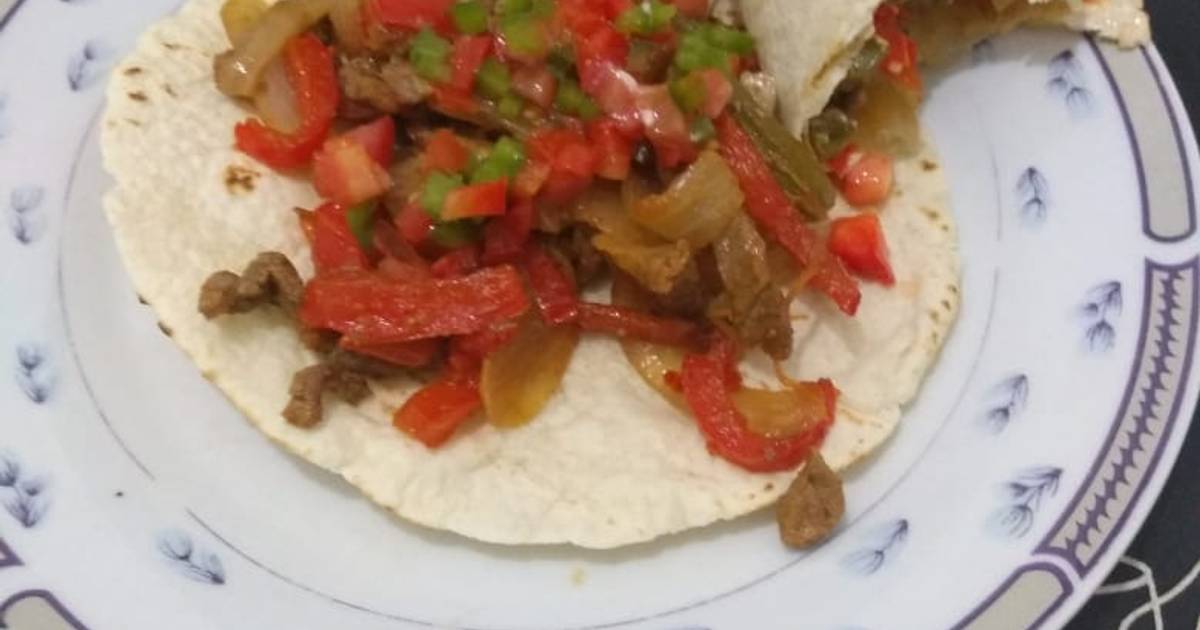 Fajitas de carne 379 recetas caseras Cookpad