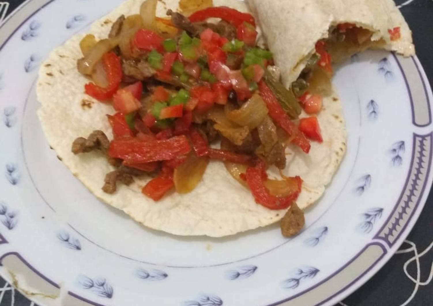Fajitas de carne express Receta de Vanesa Godoy Cookpad