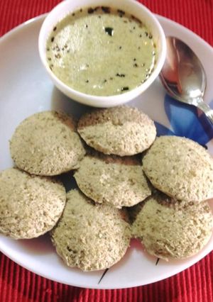 A picture of Guilt free idli.