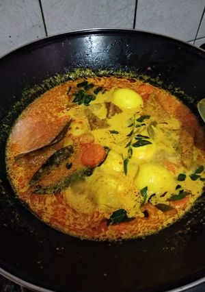Foto resep Sayur Kari (Telor, Tahu, Wortel) Kenangan 🥘