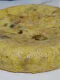 Tortilla de patatas con pimiento verde
