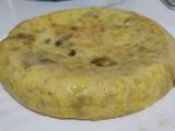 Tortilla de patatas con pimiento verde