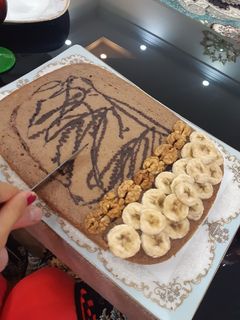 عکسی از دستور کیک ساده بدون شیر و فر