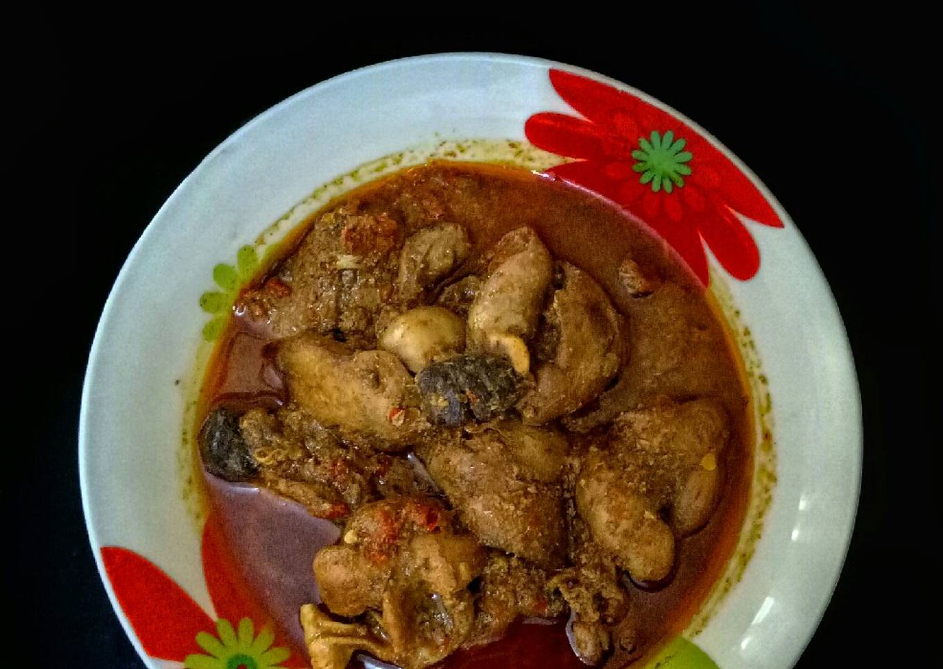 Rendang ati ampela ayam