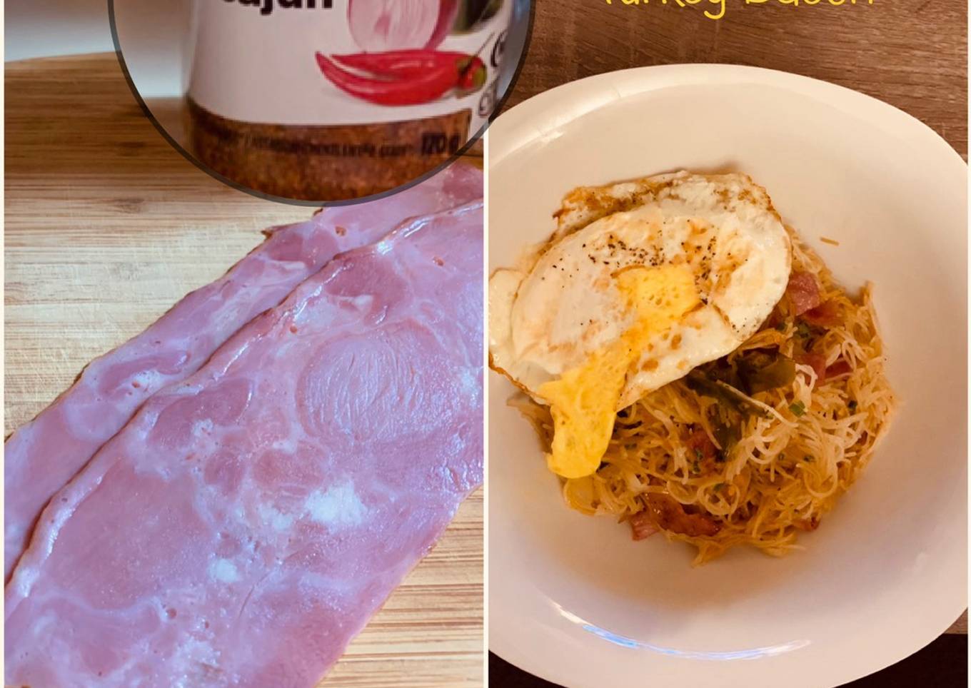 Bihun Goreng Turkey dengan Taburan Cajun