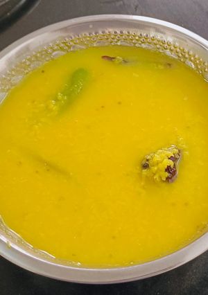 A picture of Kacha moong dal(Bengali style).